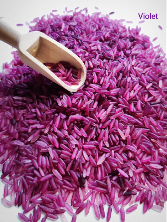 *GEKLEURDE RIJST 1 KLEUR*